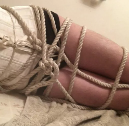 [f] Tied up in a corset and panties and heels by mommy_alex8995