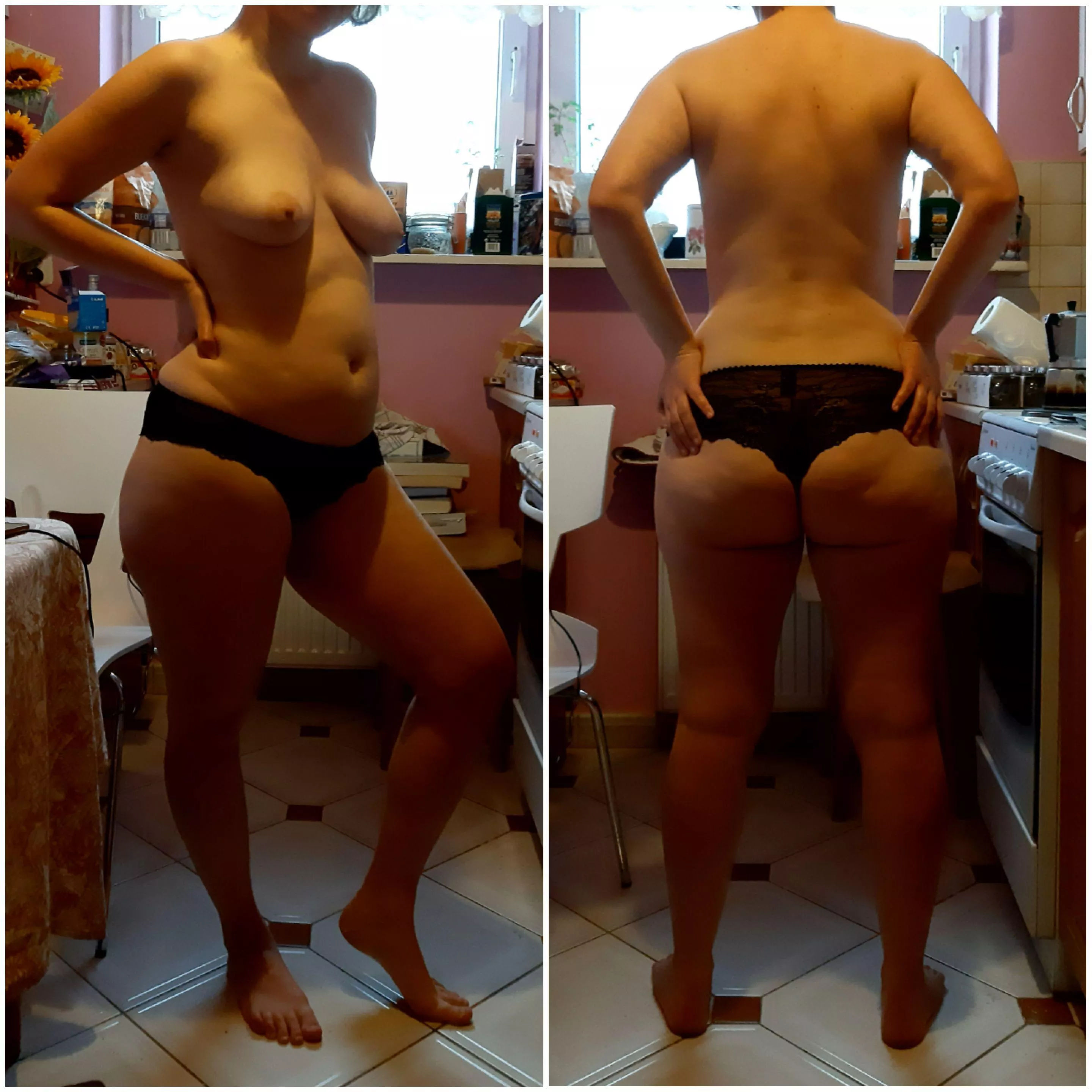 F31 82kg 168cm Black panties posted by PinkDragonToy