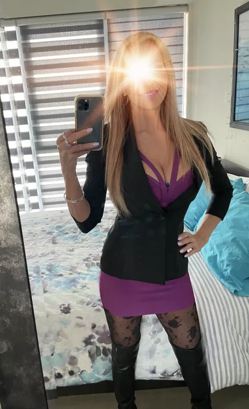 [F42] Wish I could wear this to teach but it shows a bit too much cleavage by SluttyCougar191