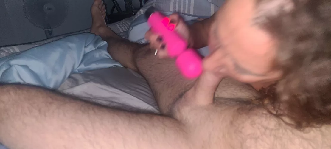 [F50/M47] She decided to wake me up with her toy this morning. by Bearly-alive-here