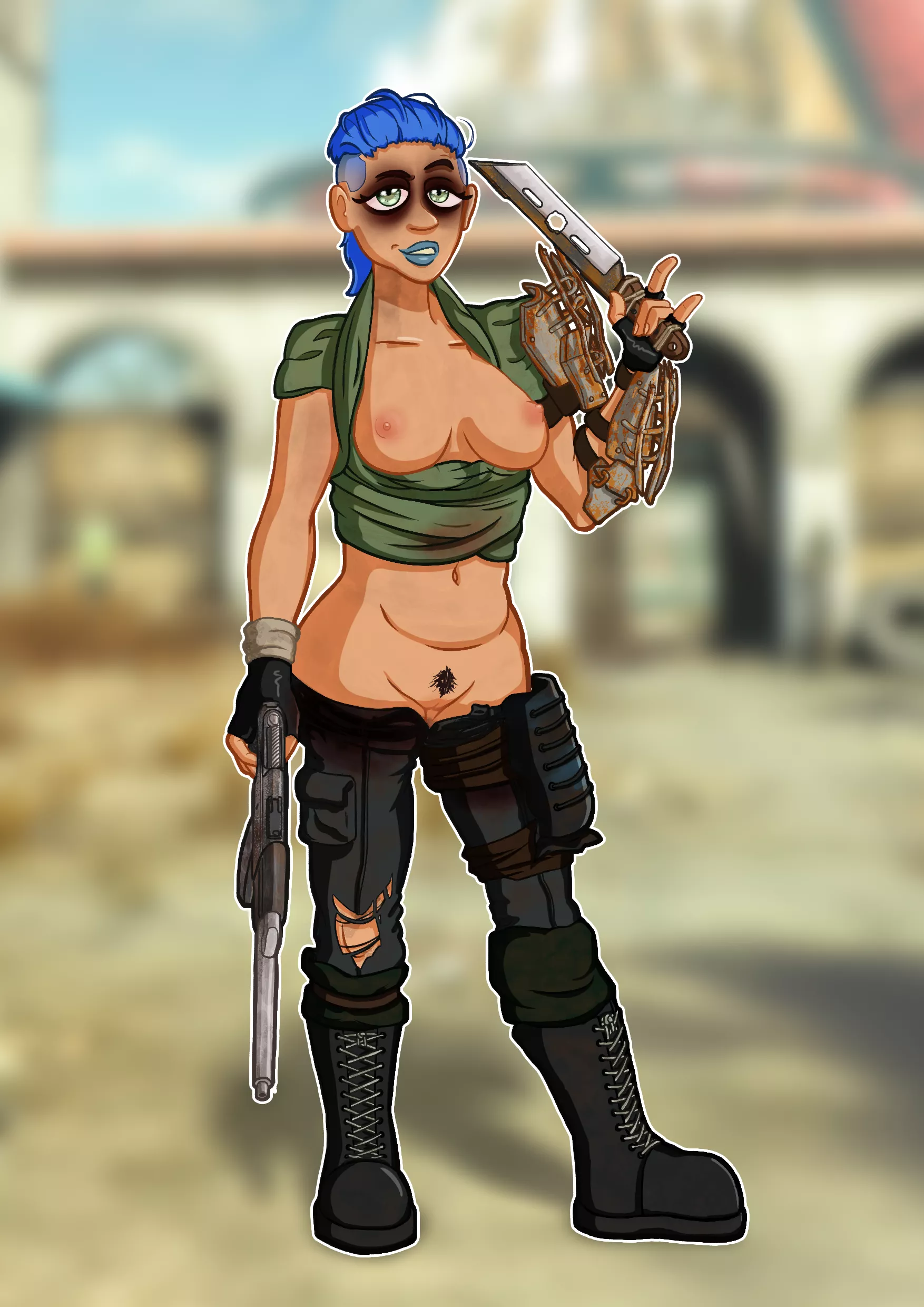 Fallout Raider Disciple flashin' the good (dedgenerate) posted by dedgenerate