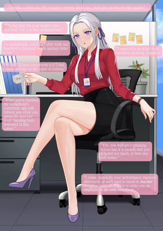 Family Business [Gentle MomDom] [No Sex] [DataDom] [Writing Lines] [Implied Spanking] [CornerTime] {art: ChungMechanic} posted by Novel-Comfortable387