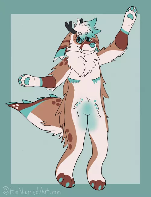 Fanart for glacier deer (art by me @foxnamedautumn on twitter) by AutumnWinterFox