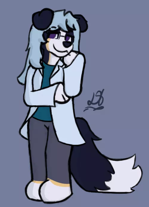fancy dog [art by me @doughcatball] :) by duwangball