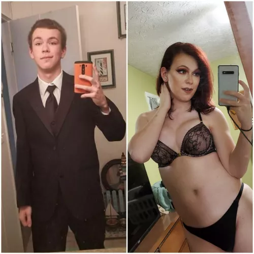 Far from my end goal but I loce the little bimbo I'm becoming by holystoneregal