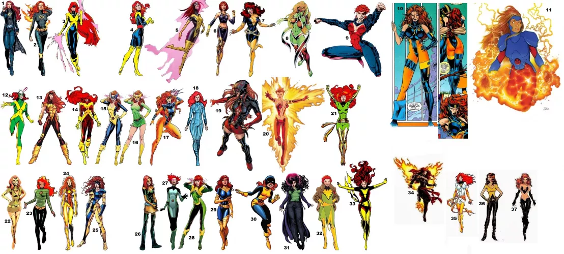 Favorite Jean Grey Outfits? [various marvel comics] by flankermigrafale