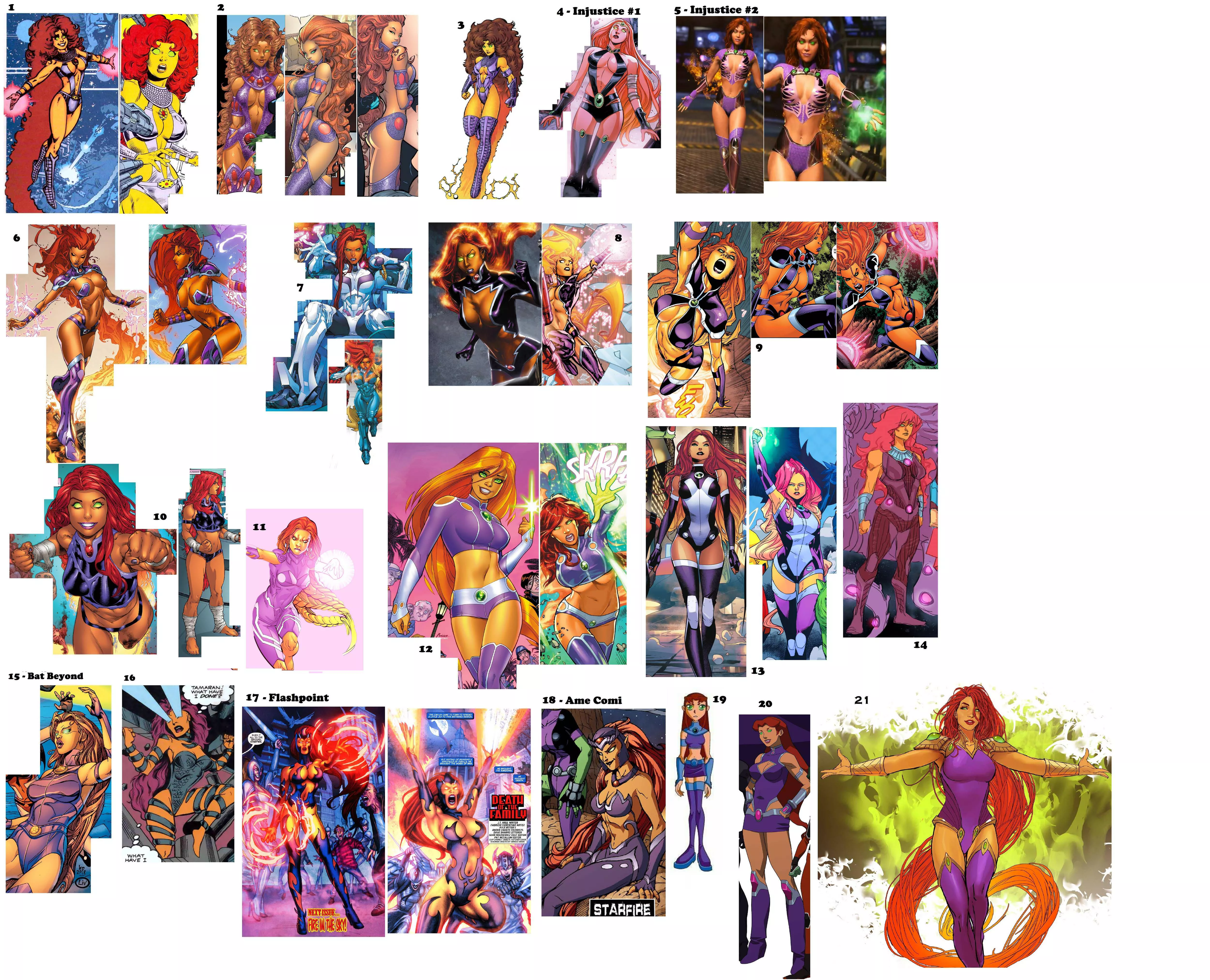 Favorite Starfire Outfits? [various DC comics] posted by flankermigrafale