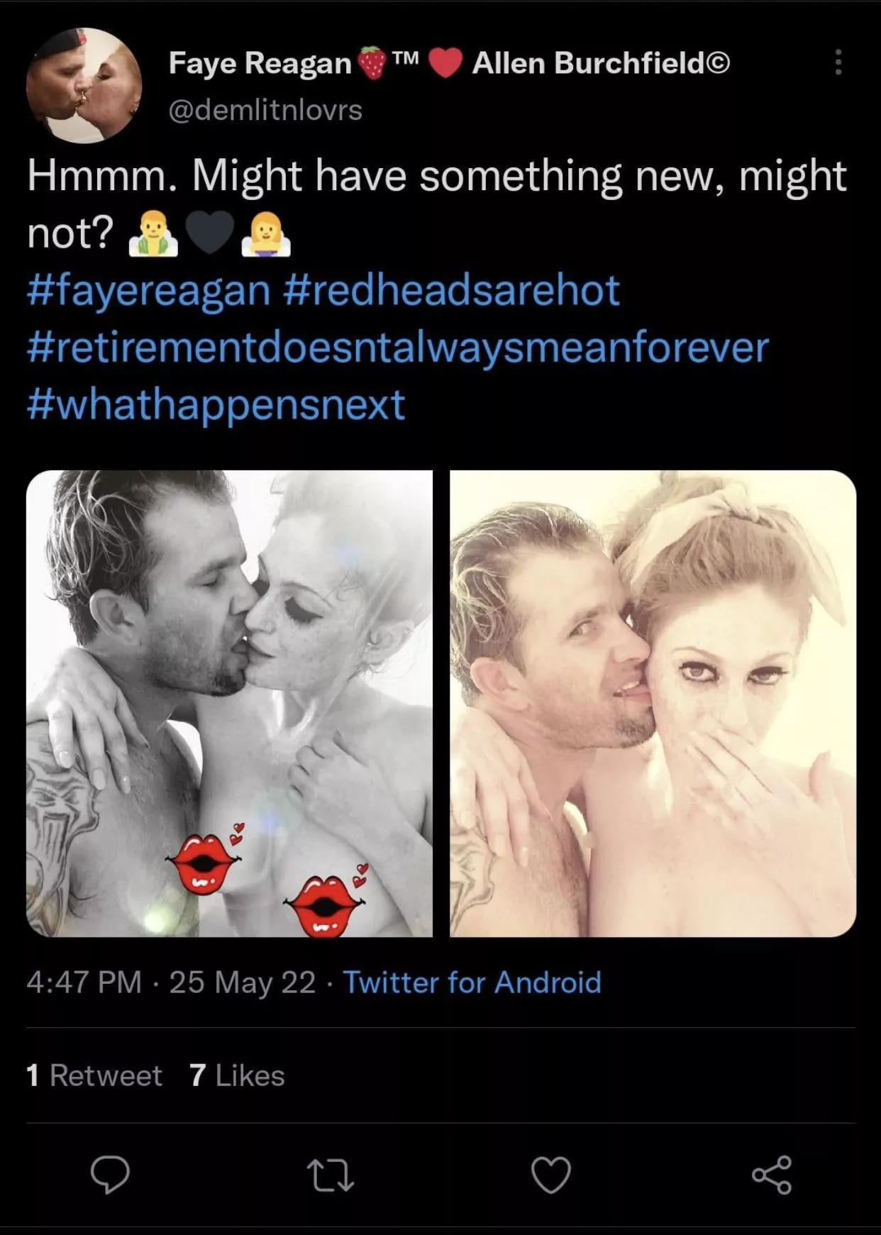 Faye Reagan hinting at a possible comeback? 🙏🏻🙏🏻🙏🏻 posted by HeavyKreme