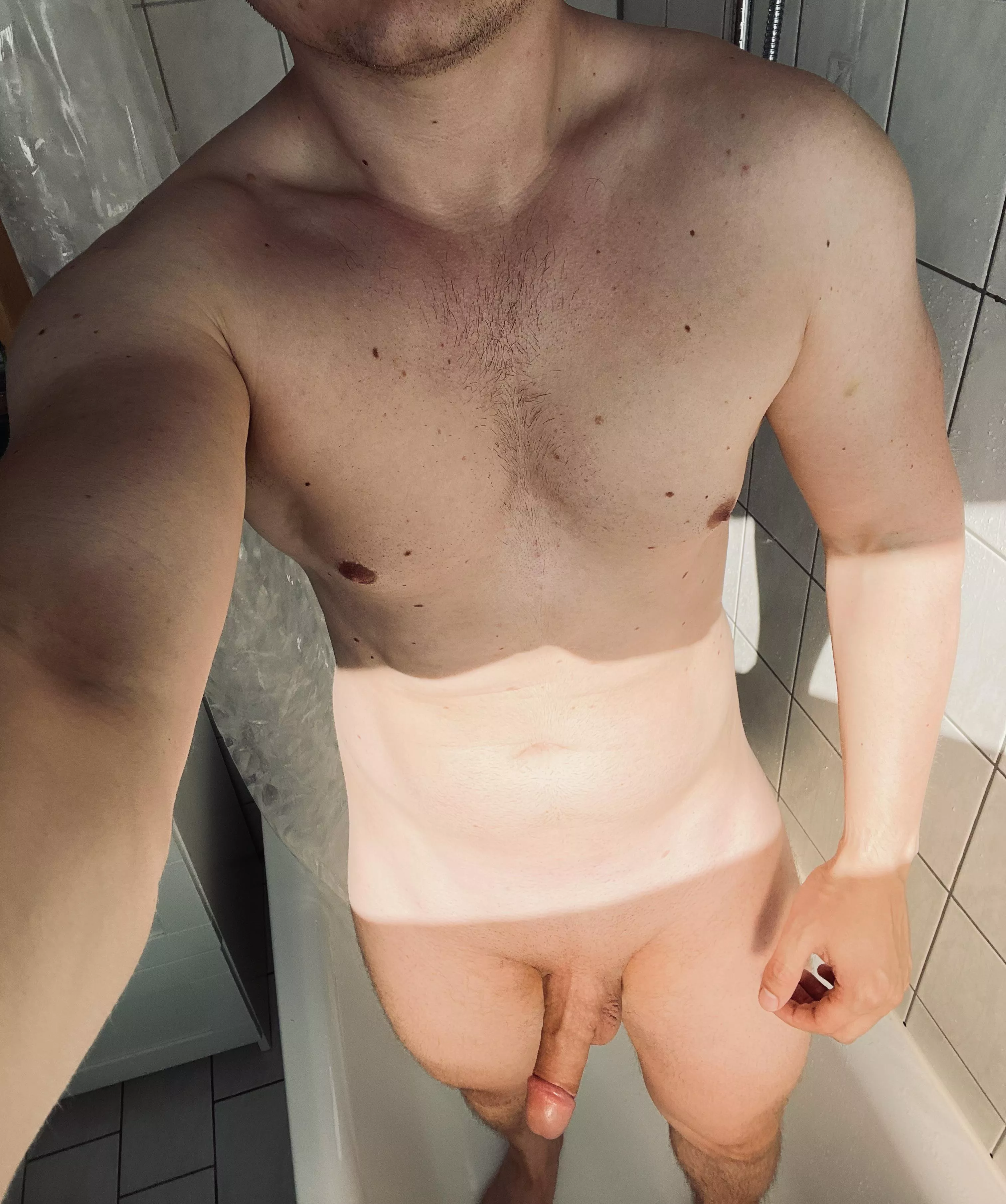 Feel free to join me and my semi-hard friend in the shower 😏 posted by naughtybynature9112