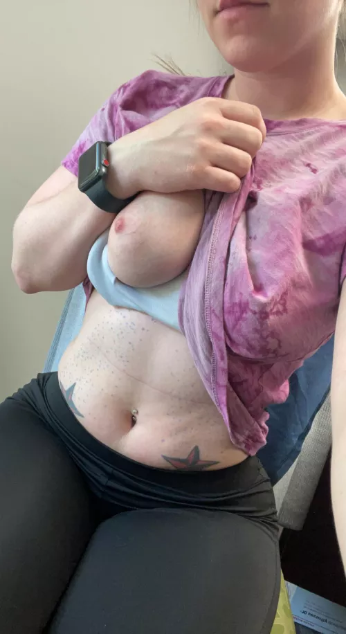 Feeling a bit risky at my desk next to my window by luckycharms_93