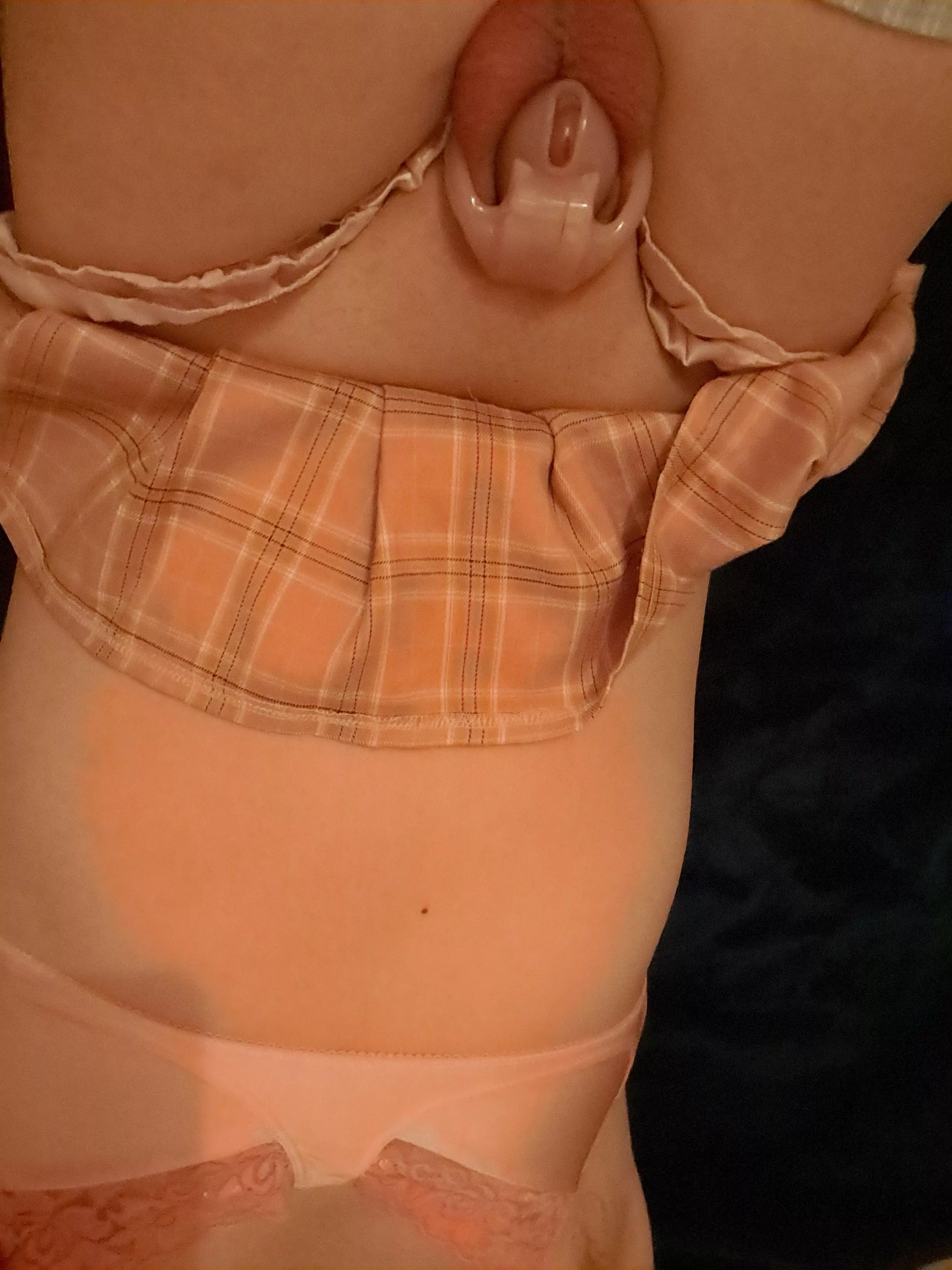 Feeling good locked all night before today posted by melodysissy