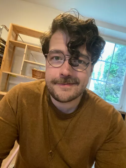 Feeling good with my curly hair today by Beardad-86