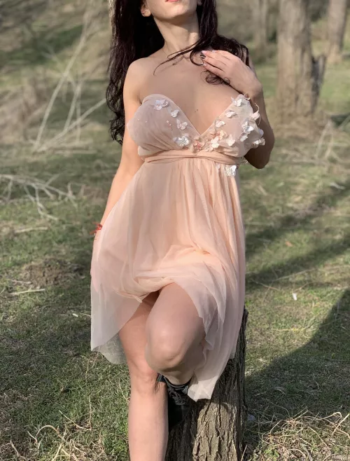 [F]eeling like a forest fairy in this dress by OfromOphelia