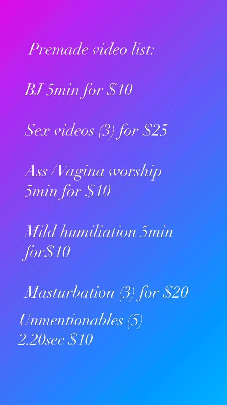 Feeling like some content? [fetish] I have some Premades for you 😘💕🥰 posted by c00ki3m0nsts