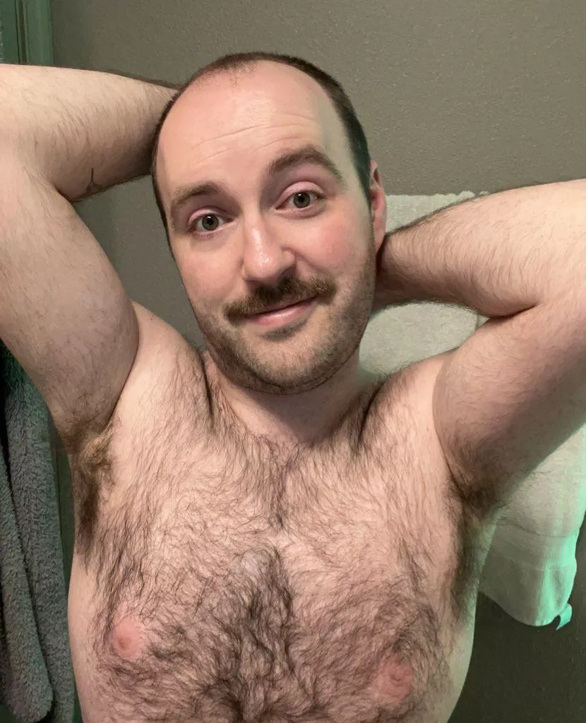 Feeling my stache! posted by Bottomguy55