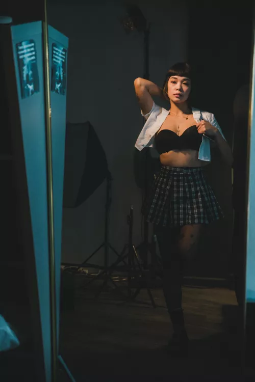 Feeling sexy in this school girl outfit. by Ellis_Ivy