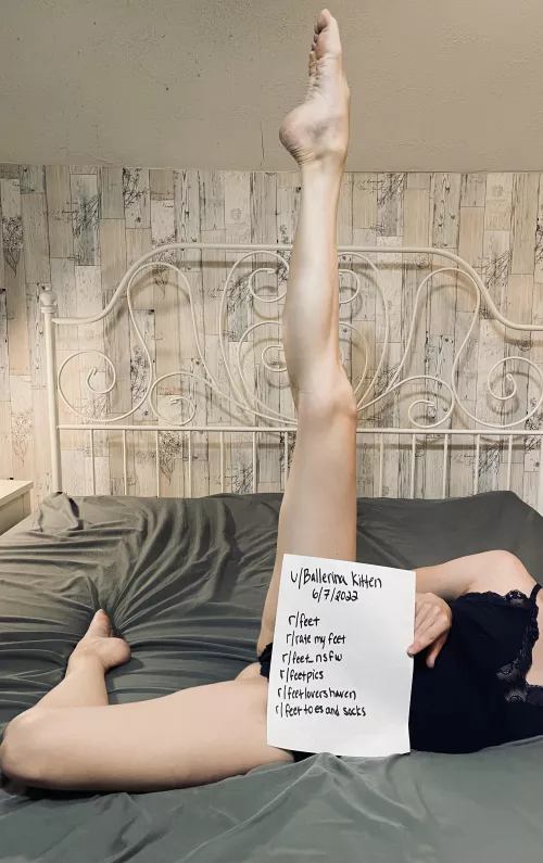 Feet, NSFW and some ballerina arches, what more does one need? Anyone want to help me stretch? by ballerinakitten