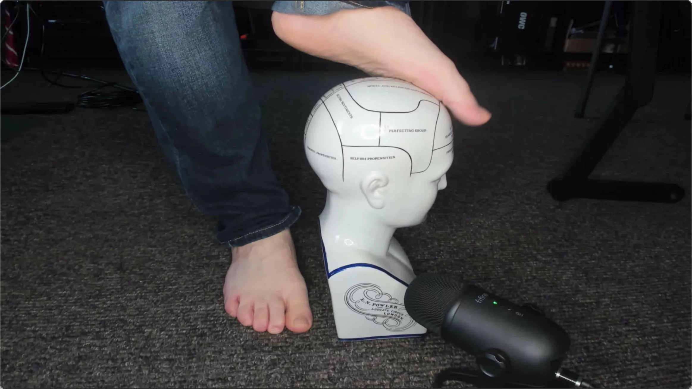 Feet & Phrenology - Repost from /r/ToeTrance posted by somethinghereisyou