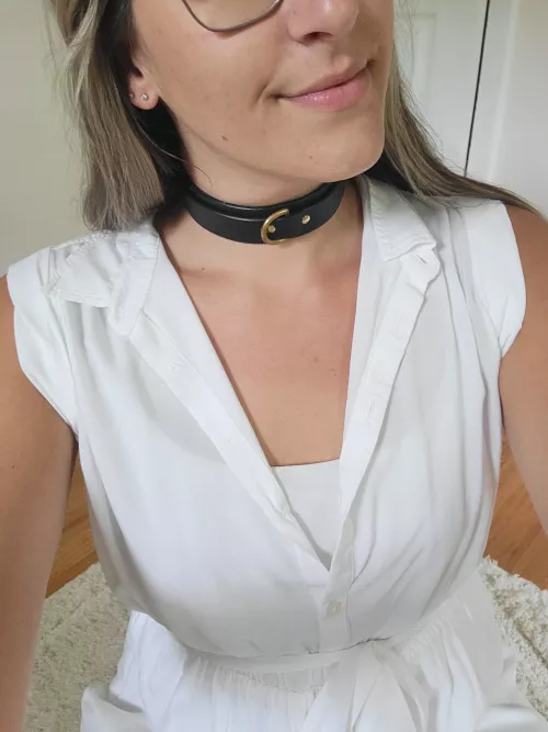 Felt cute today 🥰 by collaredbabe