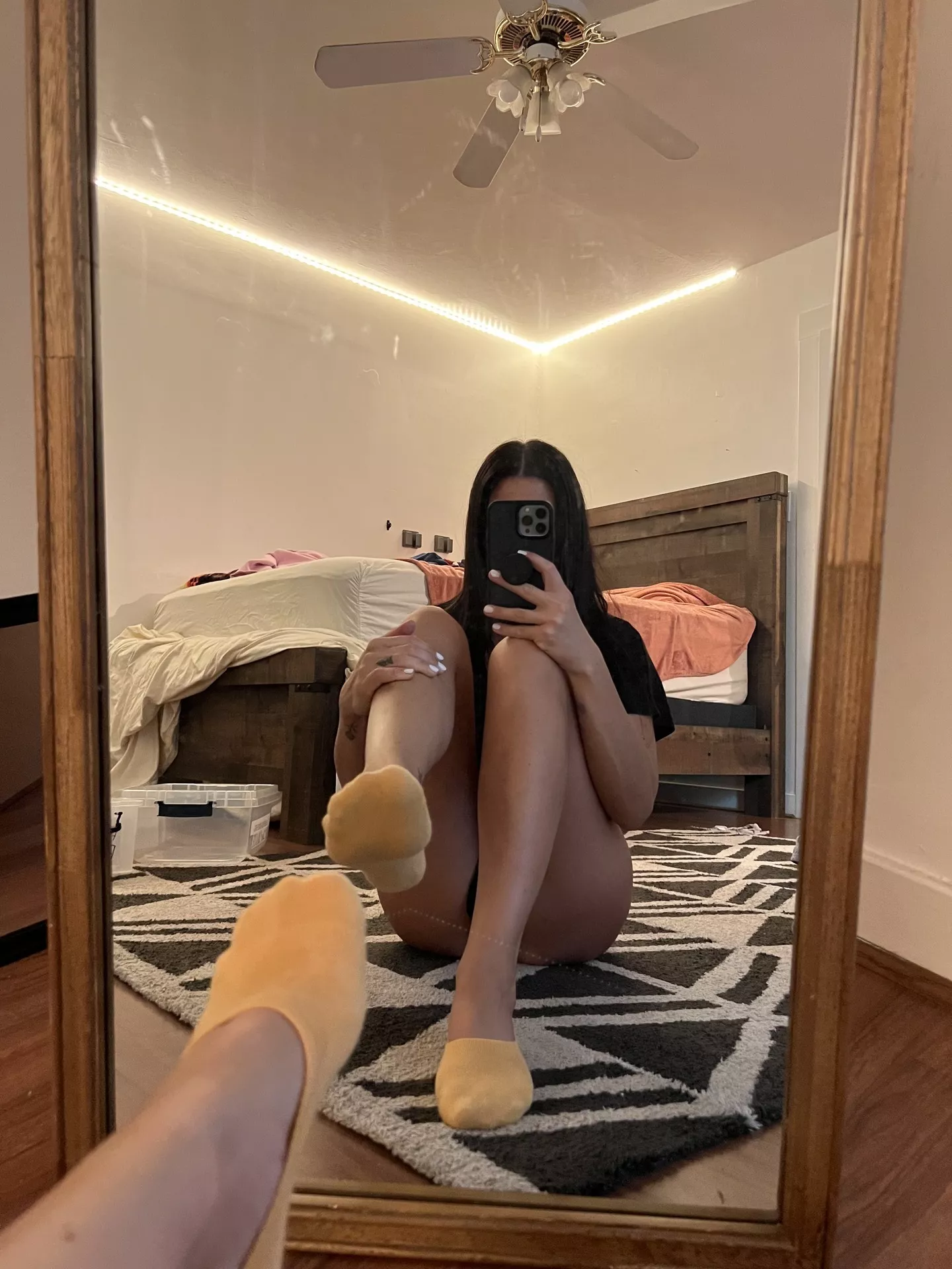 [female] These cute little yellowish mustard no show socks are kind of starting to grow on me...what do you think, do you like this color? posted by Thatonenympho