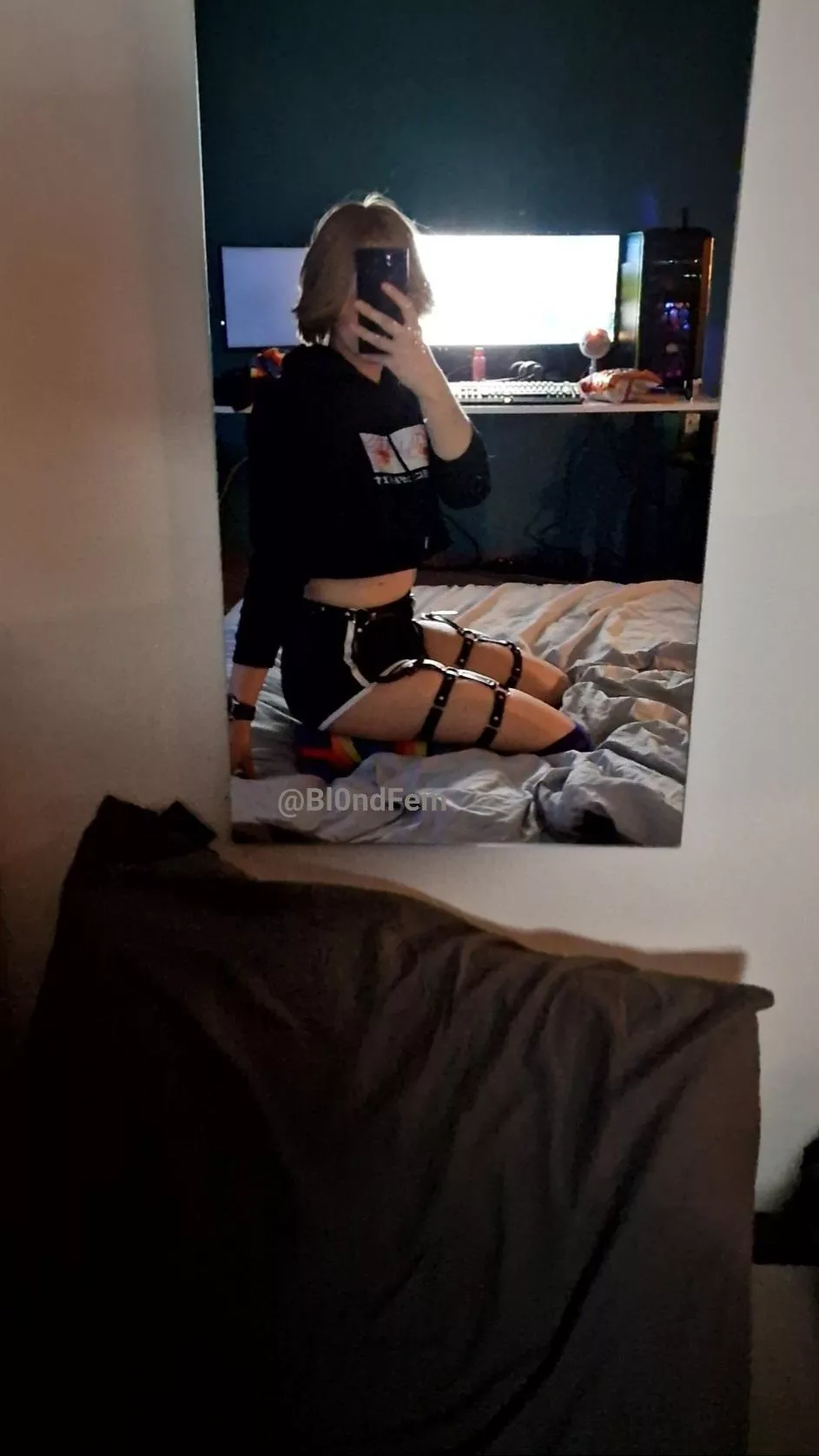 Femboy friday during pride🏳️‍⚧️🏳️‍🌈 posted by Bl0ndfemboy