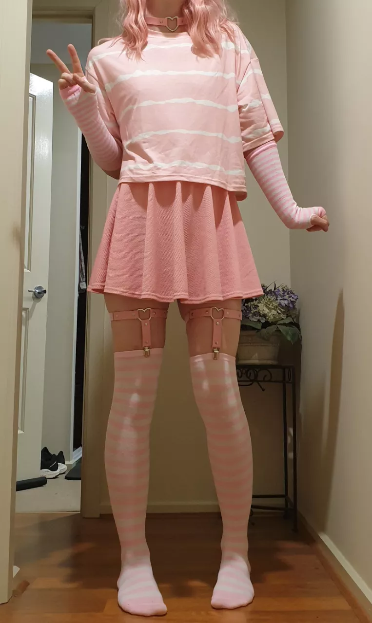 Femboy Friday!! Who can guess what my favorite color is? 😁 posted by femme_neko