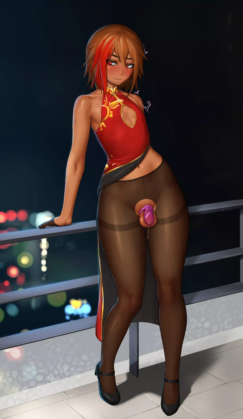 Femboy got a little excited on there first date! posted by Cold_Television1373