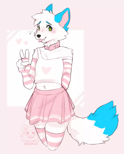 femmy folf! (art by me! @DOGMAWZ on Twitter) by -Spooders-