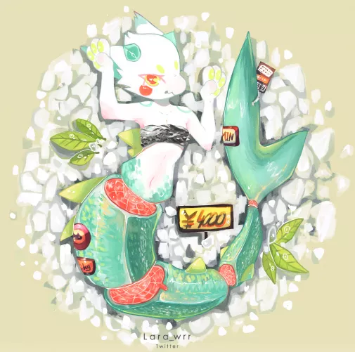 Fimsh 🐟🌱 [Art by me, Lara_wrr on 🐦] by Lara_wrr