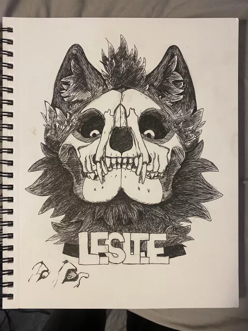 Finally finished my first badge!!! This is my skullie sona Leslie :) by switcharo-taco