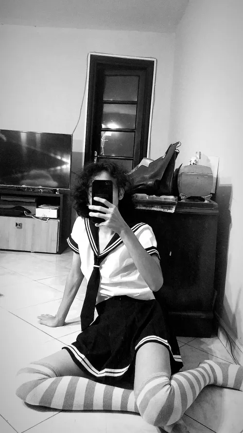 Finally, got a full school girl outfit! Do you all like it? by JosephKojimitsu