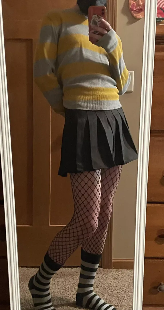 Finally got my hands on a proper skirt! I’ve never been so happy ☺️ posted by babyannette
