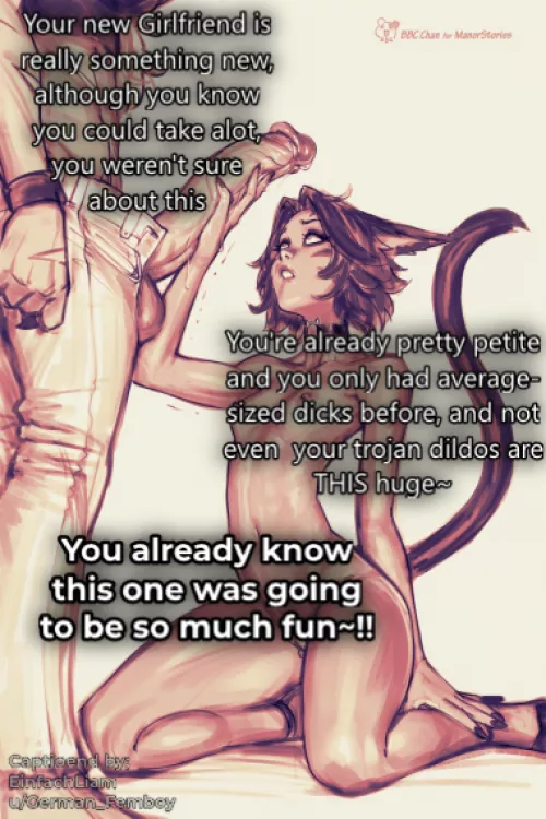 Finally you've found someone that's up to your level! [Futanari] [implied Sex] [femdom] [neko] [huge cock] {artist: bbc chan} by German_Femboy