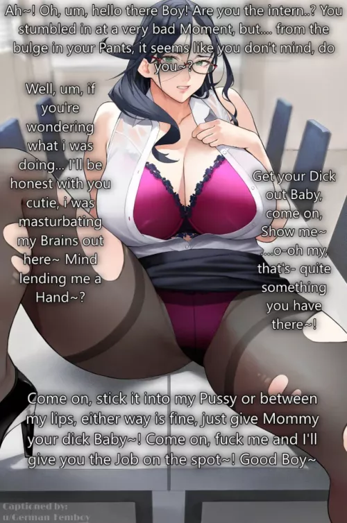 Finding the Manager during private time~ [Public] [Milf] [YMOW] [Office] [Caught] {Art by: yoshi55level} by German_Femboy