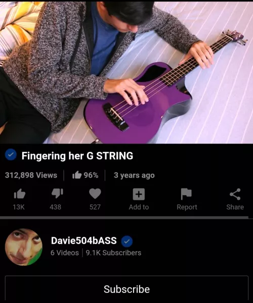 finger the string. by backallytrader