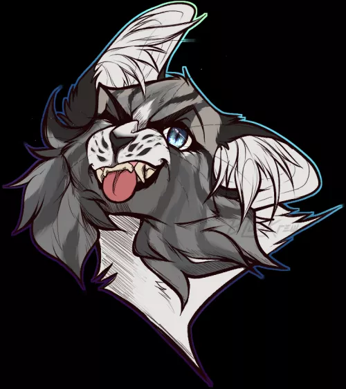 Finished art trade part by me by Blue--Krew