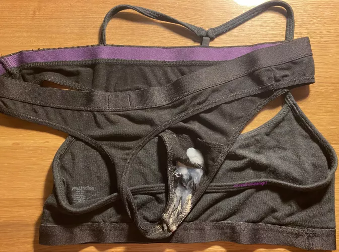 Finished Hubby onto my dirty panties and bra! by UncutFun4thenighT