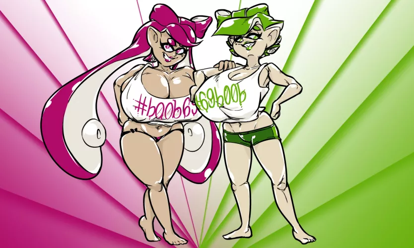(FinnallyEnough) I see the Squid Sisters are advertising their newest album. by Far_Device_4836
