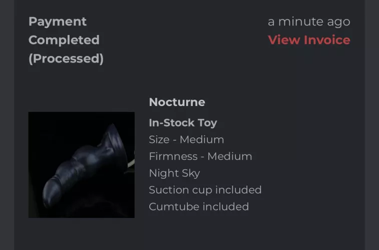 First BD toy with a suction cup, gonna have a lot of fun with this one!! 🖤 by junkietoons