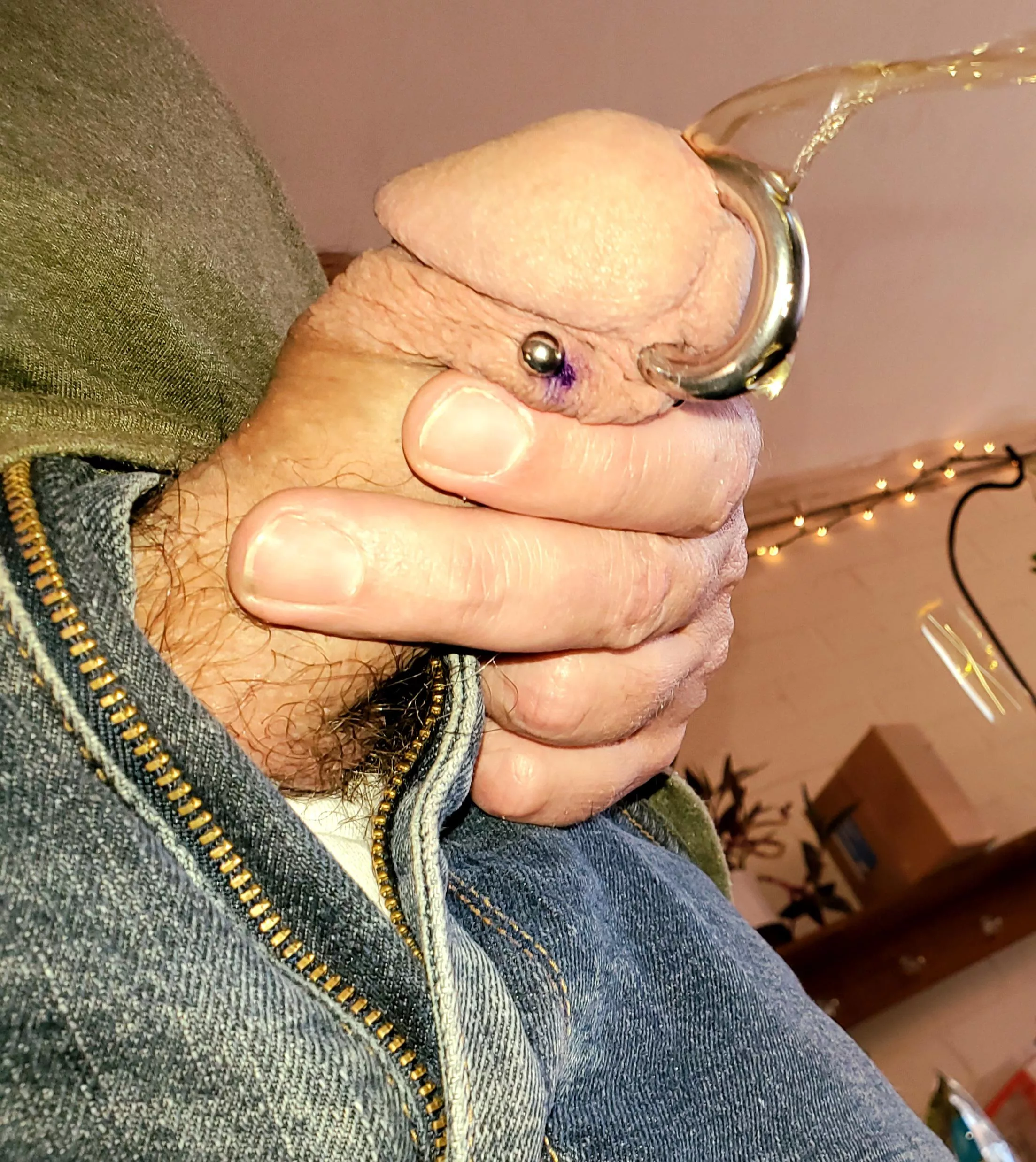 first piss w new frenum posted by 7inlicker