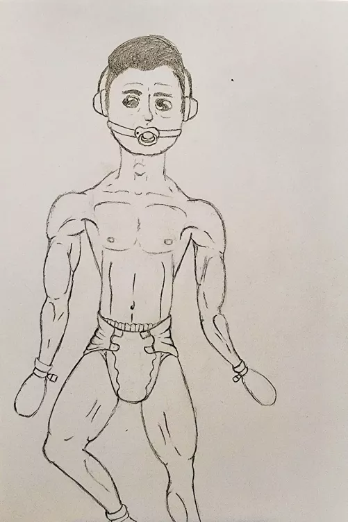 First sketch in my new sketch book, called now you're under mommy's control by justforloislane