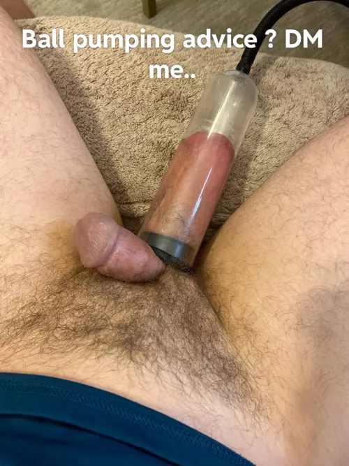 First time Ball pumping.. what to get them huge t by LegalGradstud_007