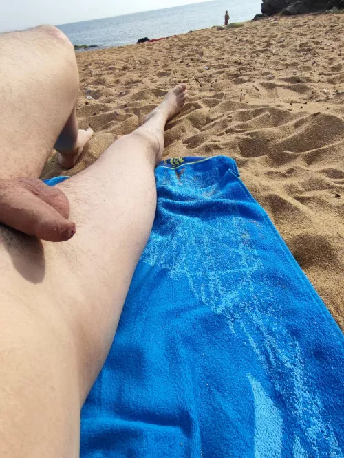 First Time ever on a naturist beach. the water was pretty cold by Blipblopbong