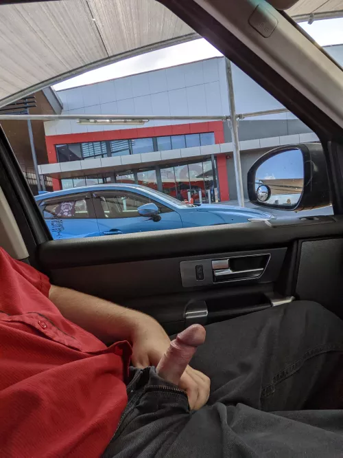 First time taking it out in public. Nervous but rock hard by Dozen_Eggz