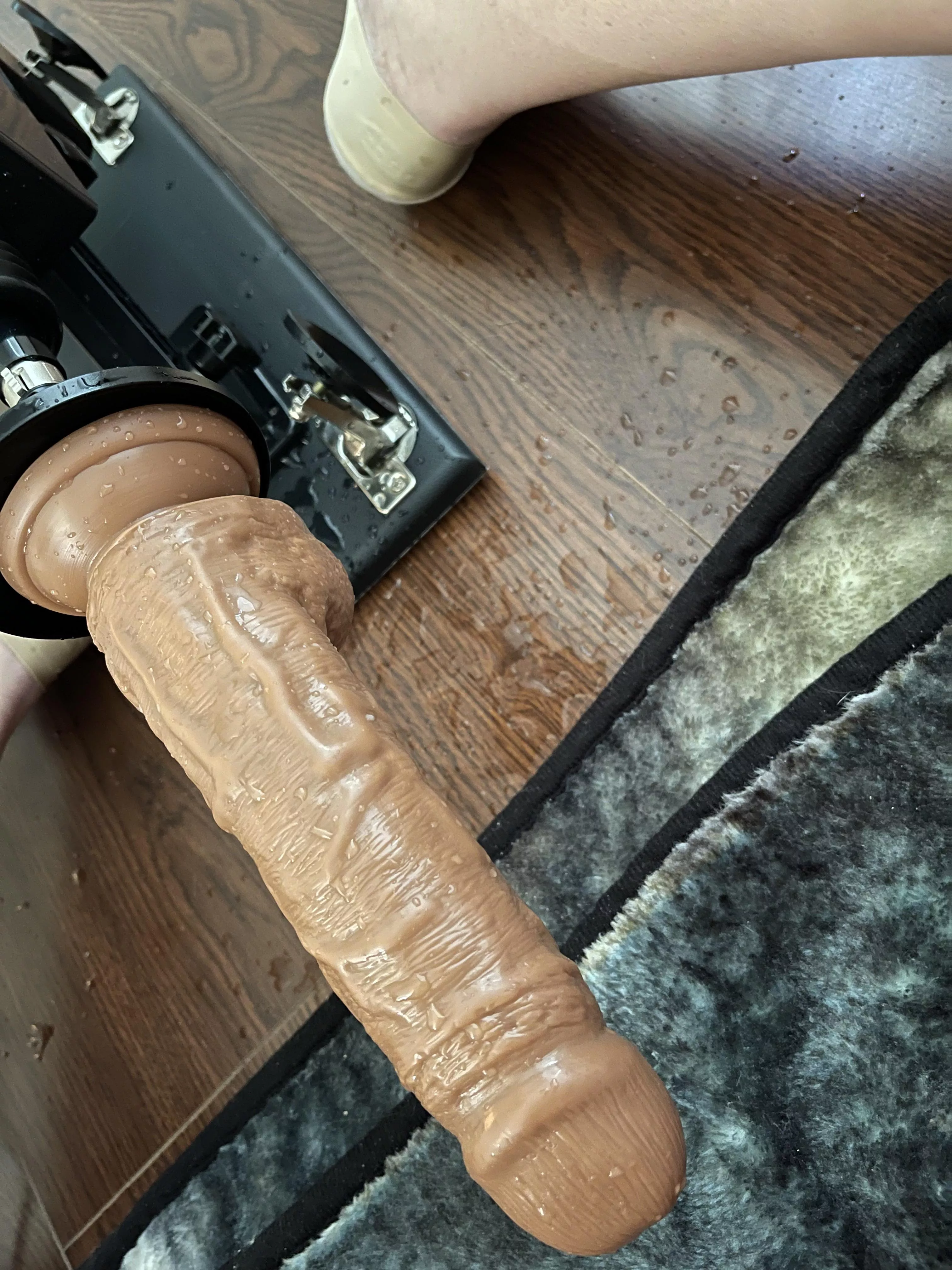 First time trying my machine was a success! 💦Now I just need some volunteers to come operate the speed control and a clit vibrator posted by TryinExhibitionism