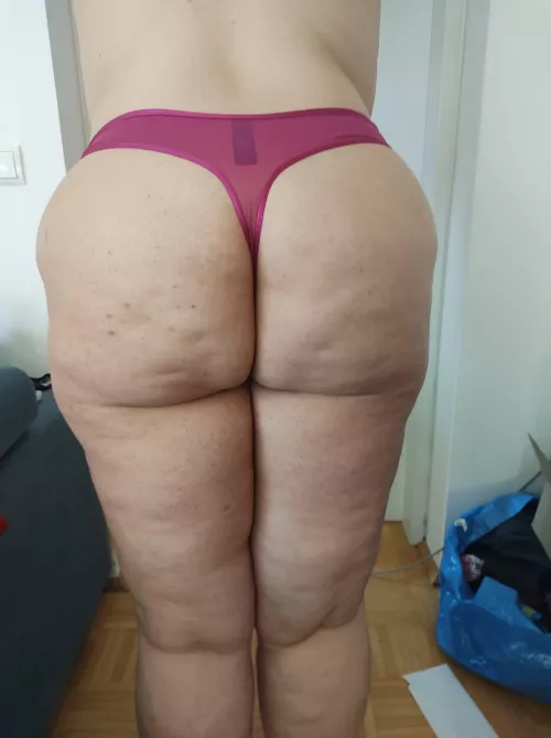 First time wearing a thong, took all my confidence. How does it look? by LadyAndLaird