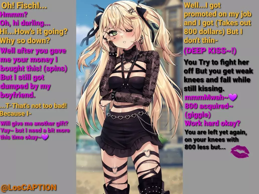 Fischl and the expensive kiss part 2 💜 Artist: vitaminechan posted by klisisgo