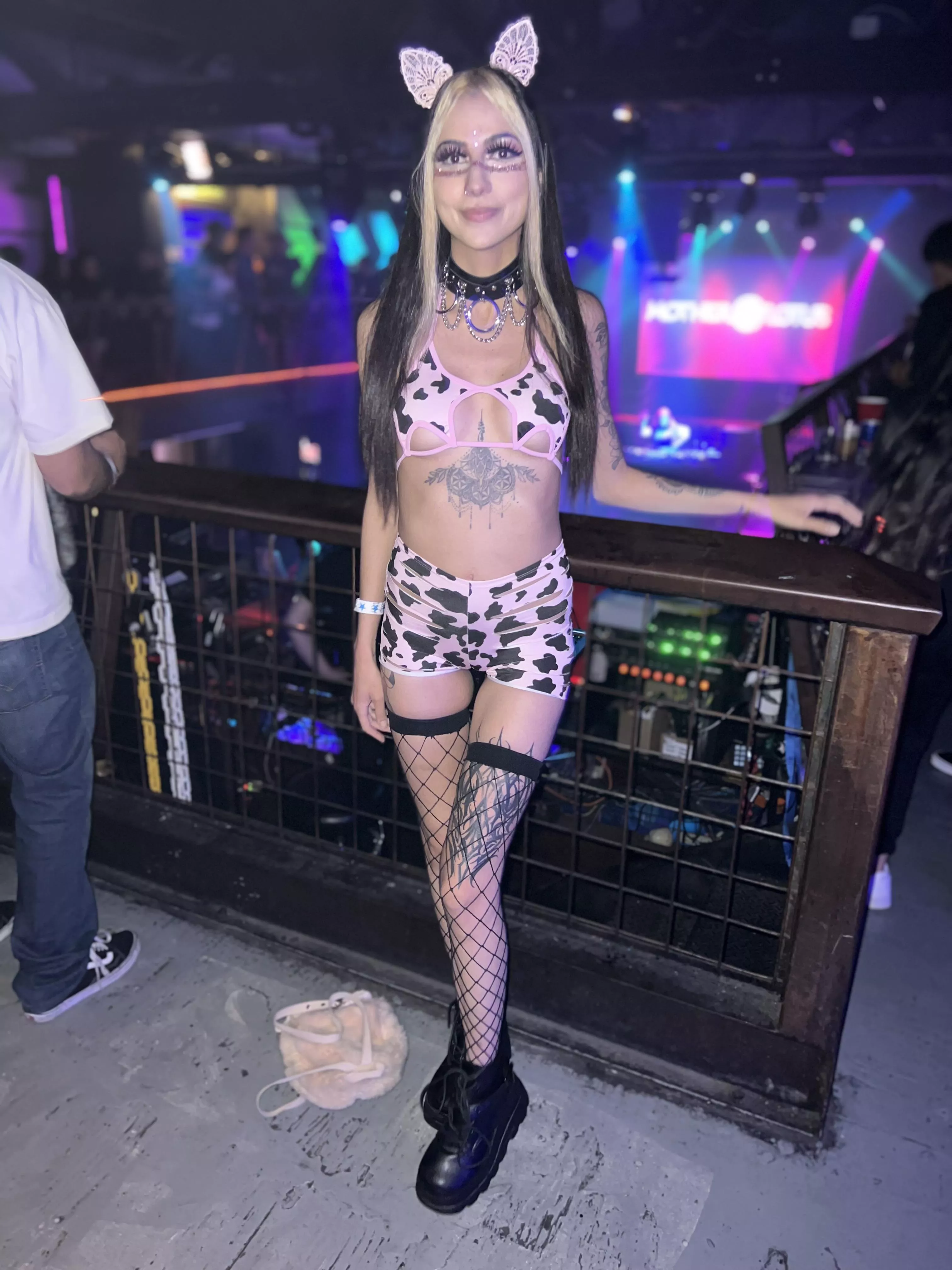 fishnet thigh highs🖤 posted by emmaarayray