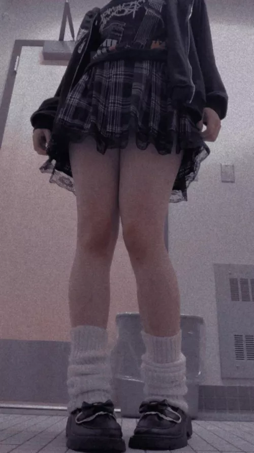 fit for the day <3 had some redneck jerk stare me down as i went into the all gender bathroom near the mens room, like i know i look good🙄 by Calm-Pin7172