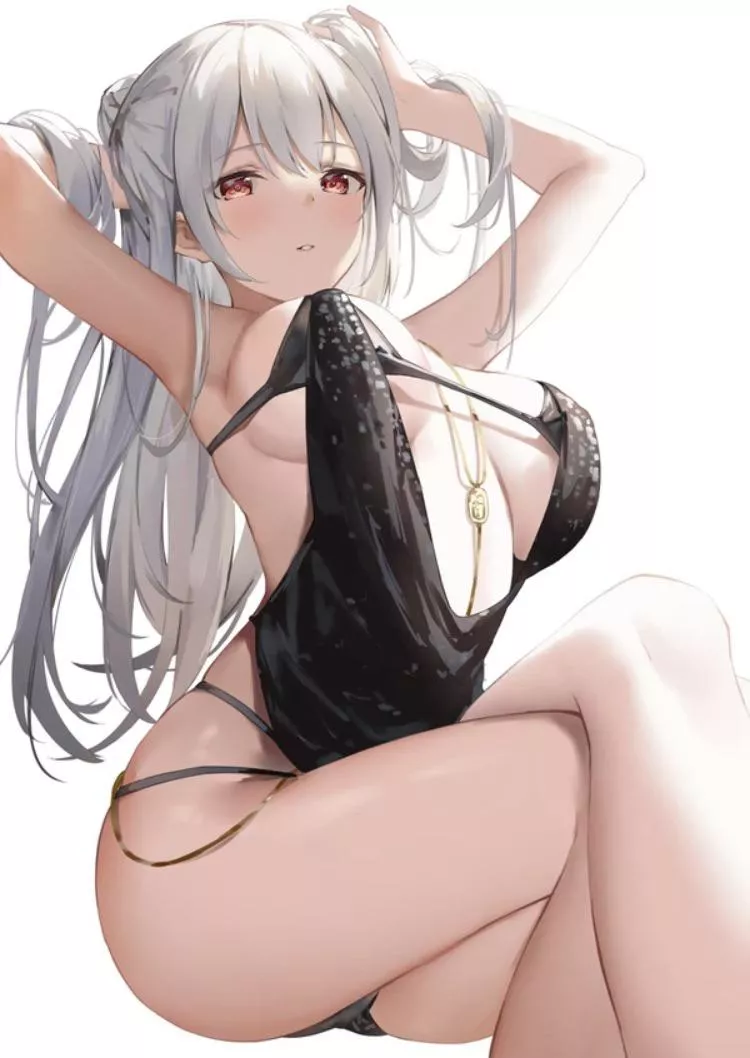 Fixing her hair posted by Neroytry